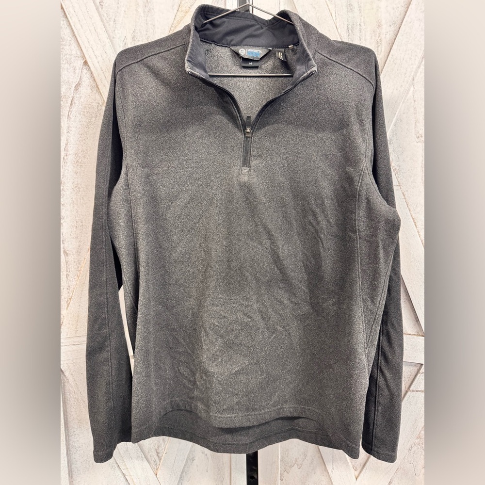 Mondetta Gray Zip Up Sweater Classic Casual Style